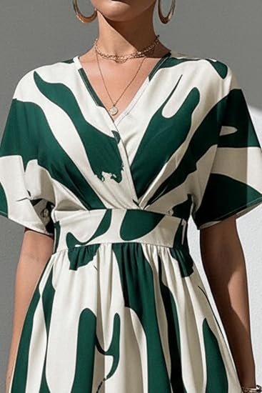 Printed Maxi Dress for Women | Trendy Long One Piece Summer Outfit | Lightweight Flared Dress for Casual & Holiday Wear - Image 3