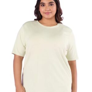 PLUS LIFE Women's Plus Size T-Shirt - (Green)