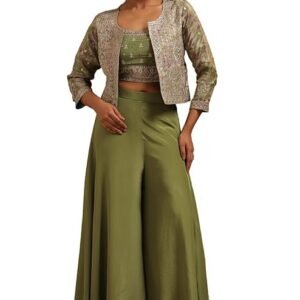 Womens Tissue Embroidered Co-Ord Set With Sequins