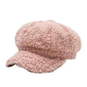 Women/Ladies Wool Cabbie Hat Painter Cap Autumn Winter All Match Fashion Pink|Clothing, Shoes & Accessories | Womens Accessories | Hats