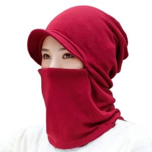 Women Winter Cap Neck Gaiter Warmer Multifunctional Cloth Mask