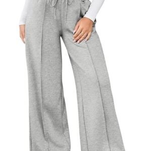 Women's Wide Leg Drawstring Relaxed Fit Trouser