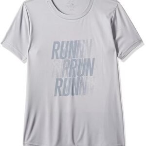 Nitro-9 -Round Tee (Half Sleeve) - Women Size - M (Light Grey)