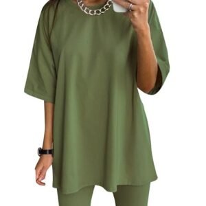 Women 2 Piece Sweatsuit Short Sets Hoodies Long Sleeve Tie Dye Printed Pajamas Set Casual Sleepwear