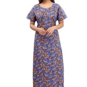 Women's Printed Cotton Nightdress Nighty - Pack of 1