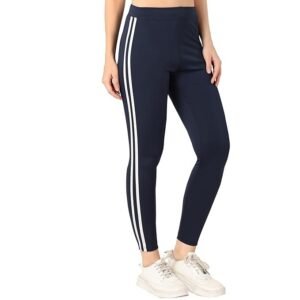 Women's and Girls Skinny Fit Gym High Waist, Workout Trackpants 4 Way Stretch Yoga Pants,